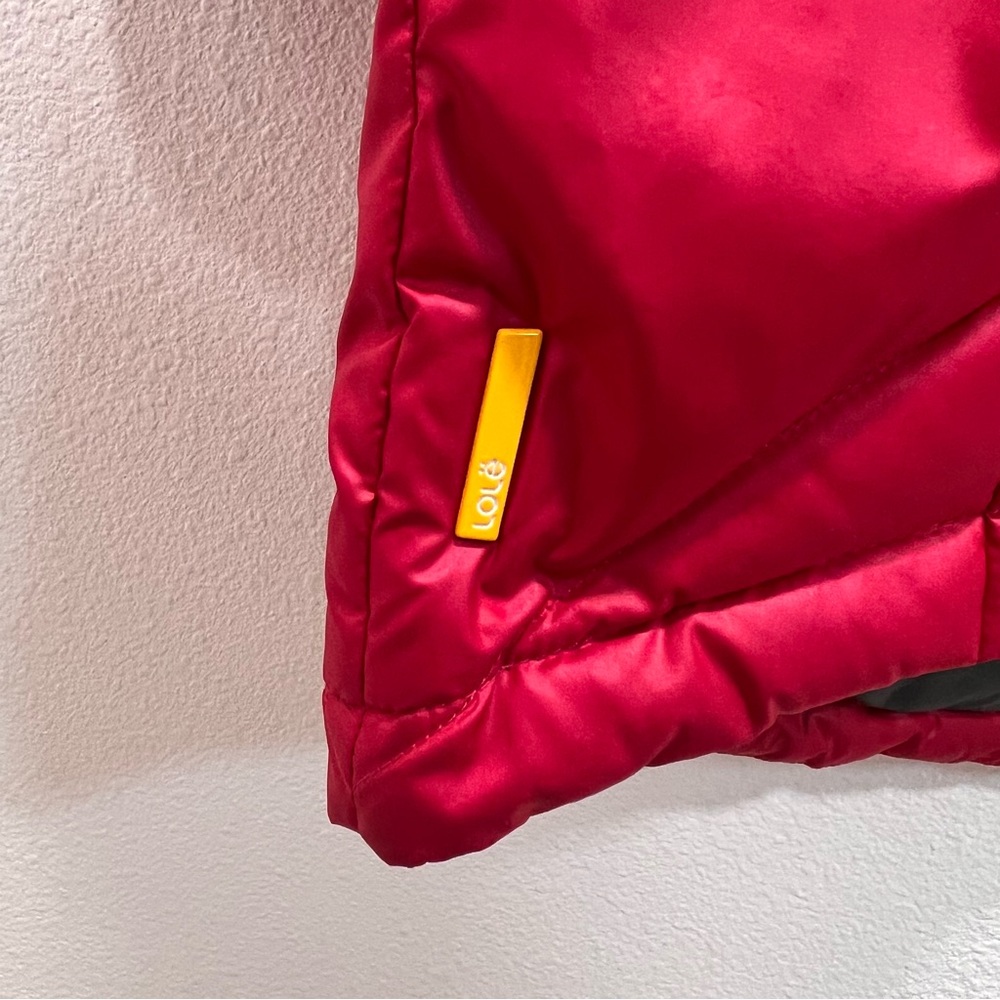 LOLE Down Puffer Jacket Parka Hooded Pink Raspberry - Picture 7 of 16